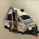 A painting of my mom’s camper by her friend Robert Kizik. It hangs next to her front door.